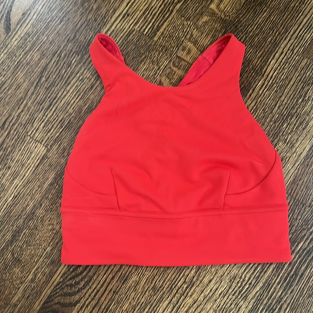 Wunder Train Longline Bra - Size 4 - Red